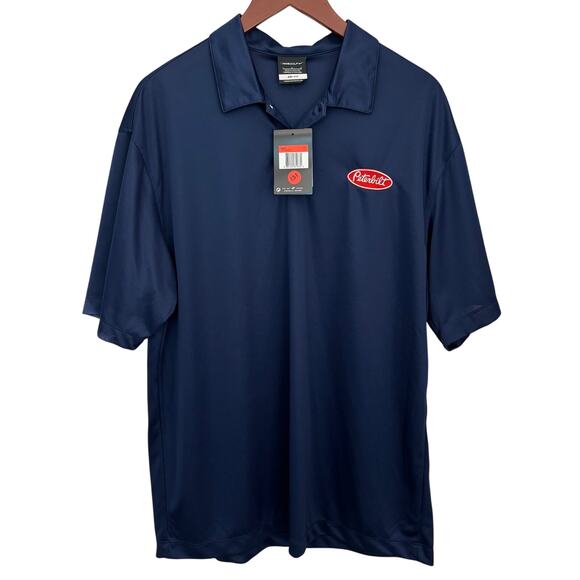 NWT Men's L Peterbilt Nike Golf Polo Navy - Picture 1 of 5